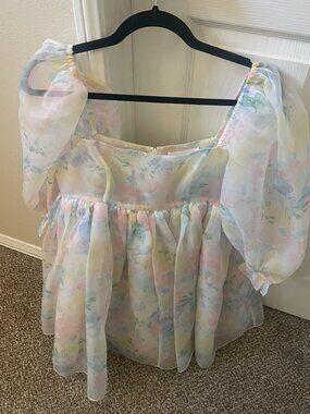 SELKIE SWEETCORN PUFF DRESS